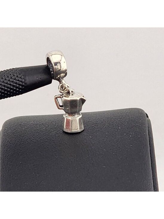 Jewelry - Sterling Silver 925 Coffee Pot Charm | Espresso Maker Pendant